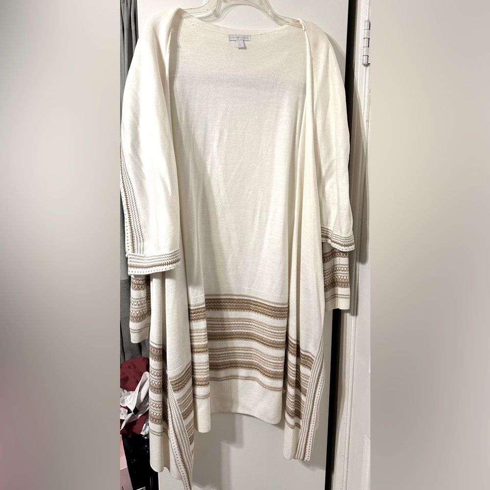 New York and Co. open front long cardigan.